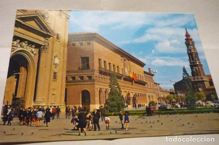 Postales: postal zaraGOZA PLAZA NTRA.SRA. PILAR ESCRITA