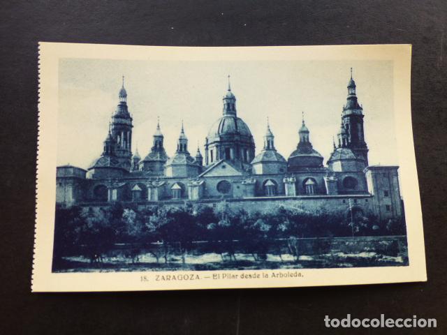 Postales: ZARAGOZA EL PILAR DESDE LA ARBOLEDA - Foto 1