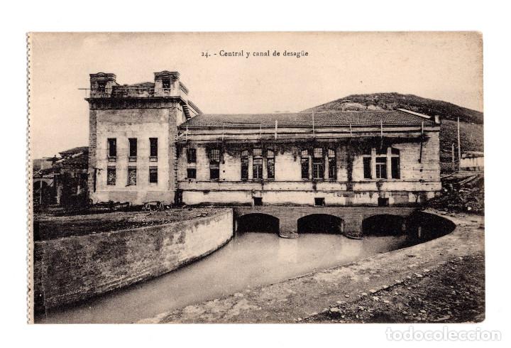 Postales: HUESCA.- CENTRAL Y CANAL DE SESAG&Uuml;E. - Foto 1