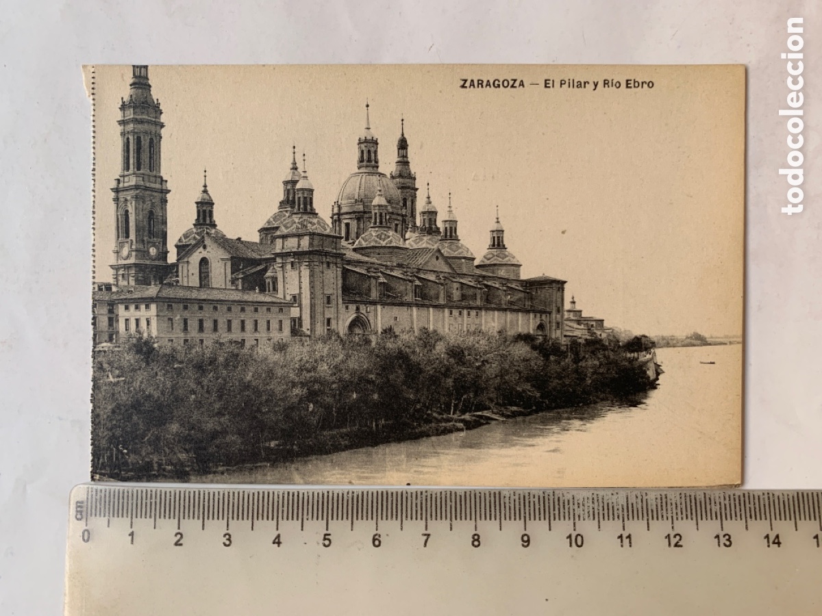 Postales: POSTAL. ZARAGOZA. EL PILAR Y R&Iacute;O EBRO. - Foto 1
