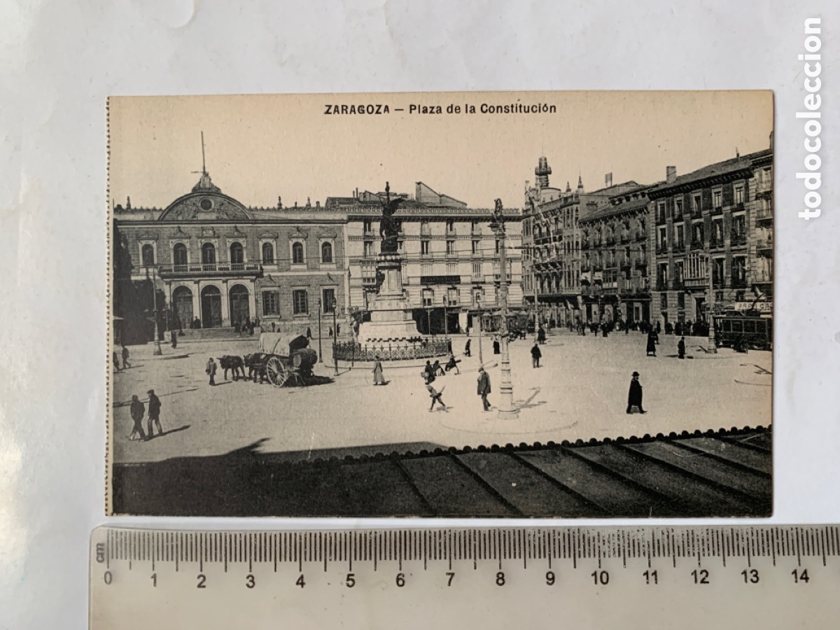 Postales: POSTAL. ZARAGOZA. PLAZA DE LA CONSTITUCI&Oacute;N. - Foto 1