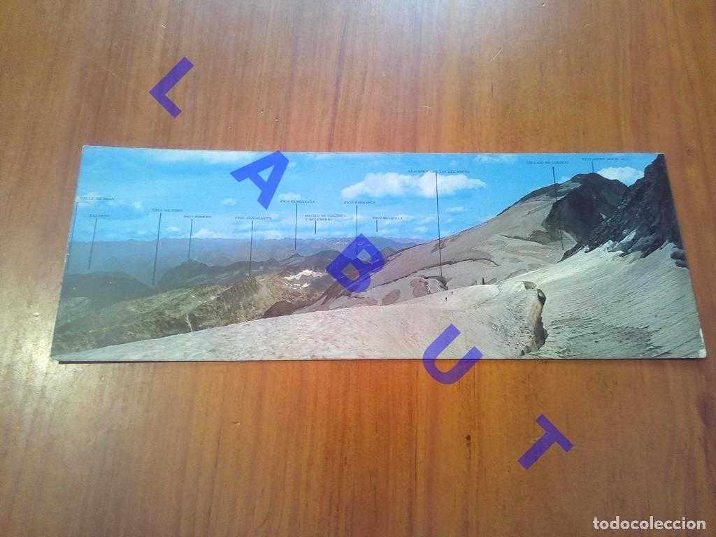 Postales: 29CM PIRINEO ARAGONES BENASQUE PANORAMICA DEL ANETO Y GLACIAR POSTAL H75
