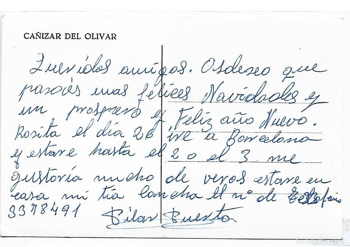 Postales: (PS-71088)POSTAL DE CA&Ntilde;IZAR DEL OLIVAR(TERUEL) - Foto 2