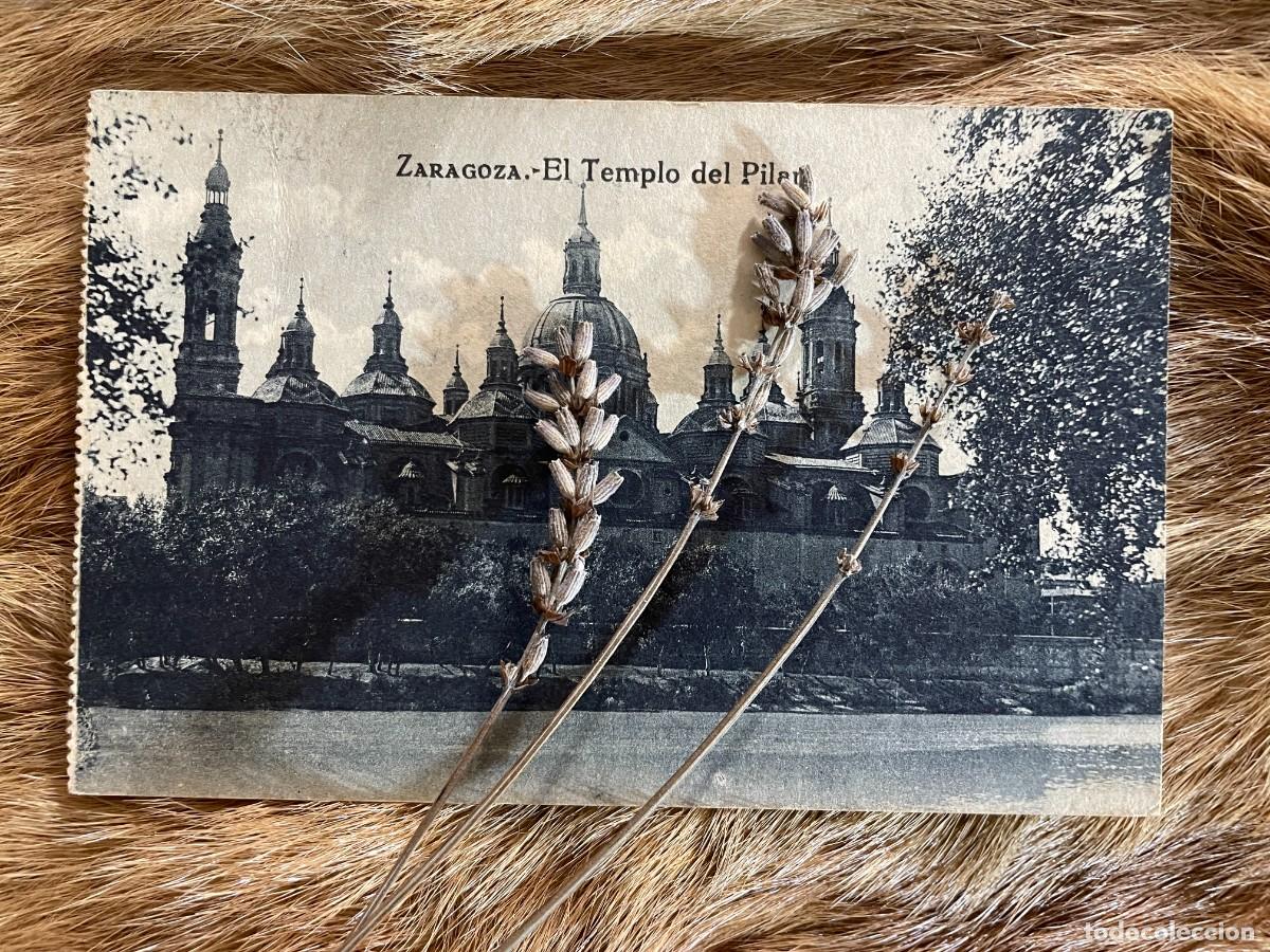 Postales: ZARAGOZA. EL TEMPLO DEL PILAR. 1923 - Foto 1
