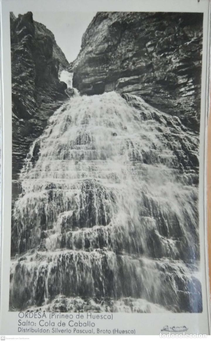Postales: Ordesa. Salto: Cola de Caballo. Zerkowitz. Nueva. Blanco/Negro.