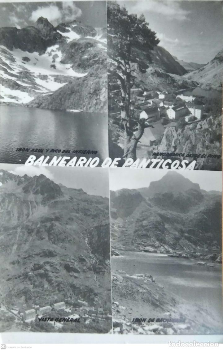 Postales: Balneario de Panticosa. Vista varias. Ed. Sicilia. Usada con sello. Blanco/Negro