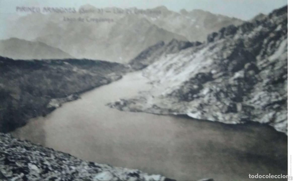 Postcards: Pirineo Aragon&eacute;s. Serie 3 Lago de Creg&uuml;e&ntilde;a. Centre Excursionista de Catalunya. Nueva. Blanco/Negro