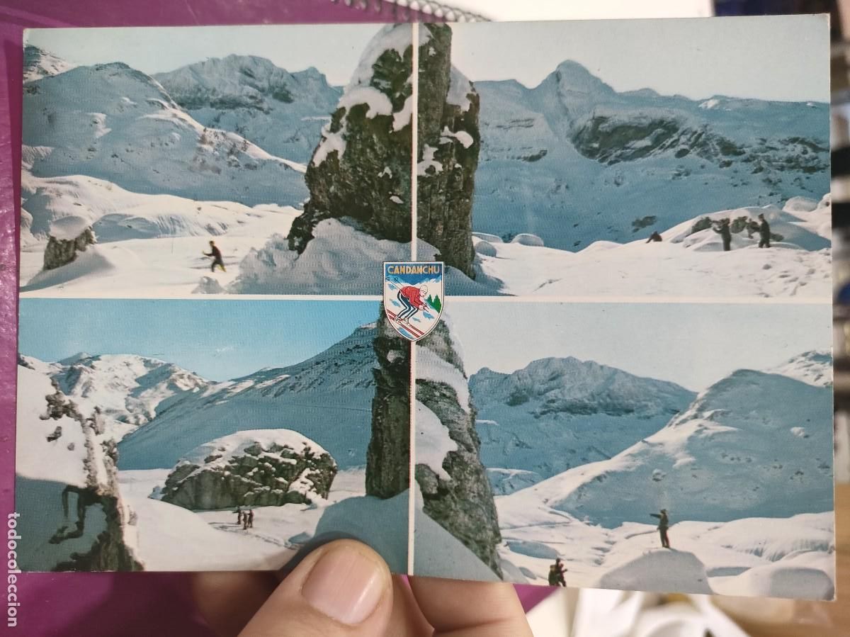 Postales: Postal PIRINEO ARAGON&Eacute;S CANDANCHU Ciudad de Piedra N 2 PE&Ntilde;ARROLLA 1965 Escrita y Sellada
