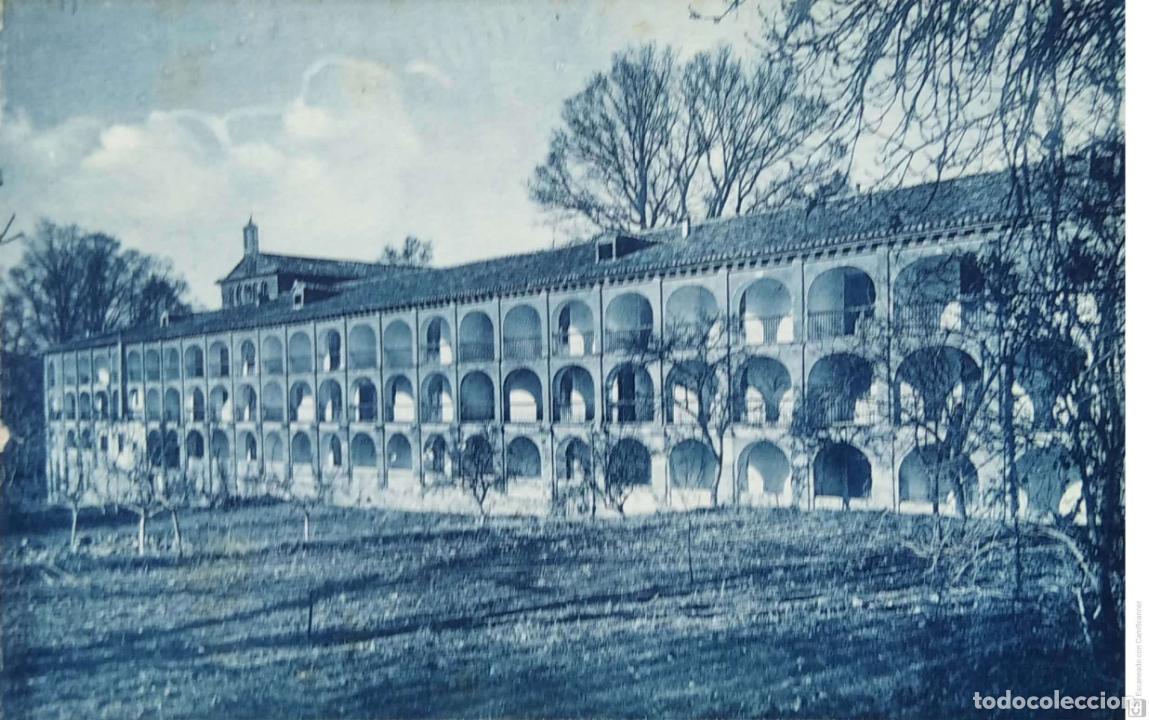 Postales: Monasterio de Piedra. 3 Fachada Hospeder&iacute;a. M. Arribas. Nueva. Blanco/Negro