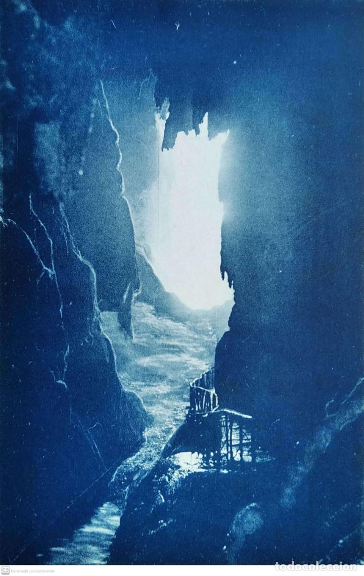 Postales: Monasterio de Piedra. 6 Gruta. M. Arribas. Nueva. Blanco/Negro