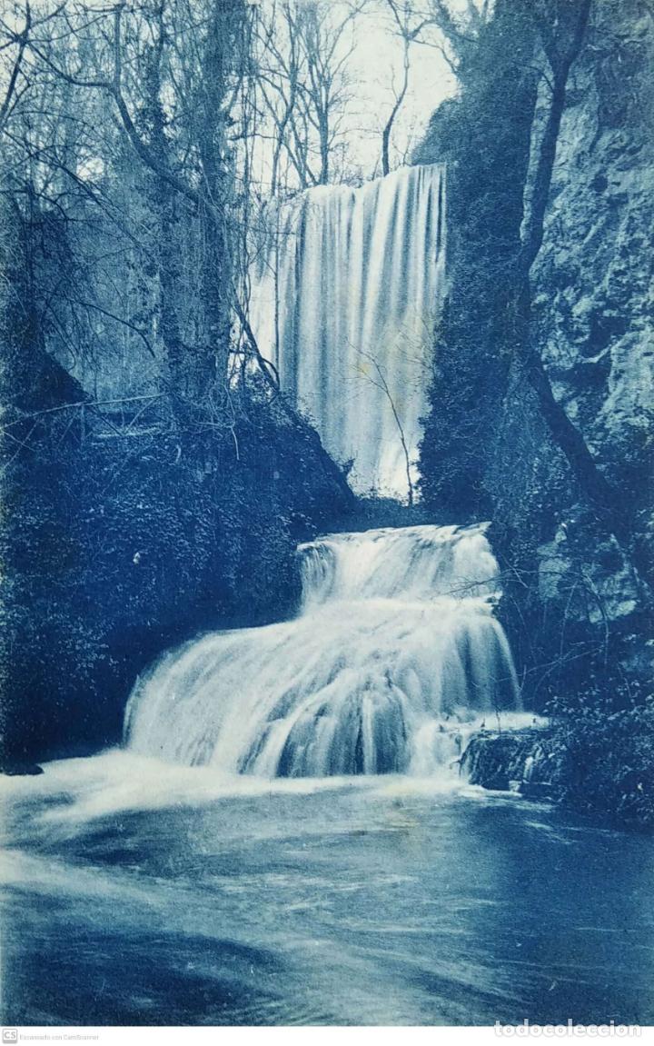 Postales: Monasterio de Piedra. 9 Cascada Ba&ntilde;o de Diana. M. Arribas. Nueva. Blanco/Negro