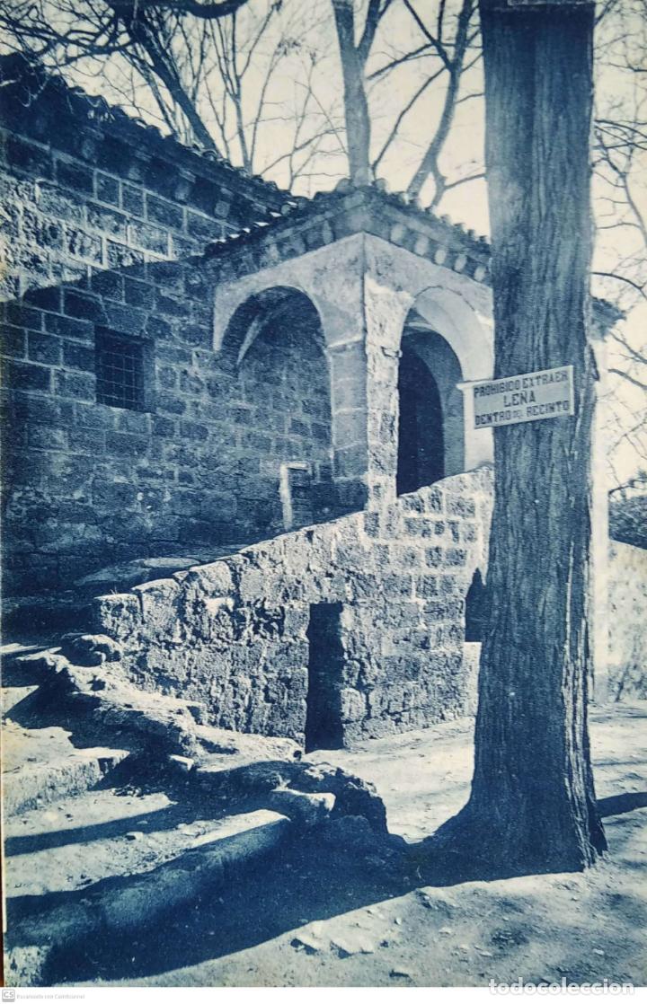 Postales: Monasterio de Piedra. 5 Un rinc&oacute;n interior. M. Arribas. Nueva. Blanco/Negro