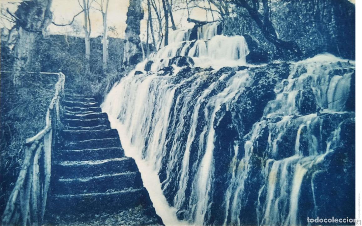 Postales: Monasterio de Piedra. 12 Escalera de los Fresnos. M. Arribas. Nueva. Blanco/Negro
