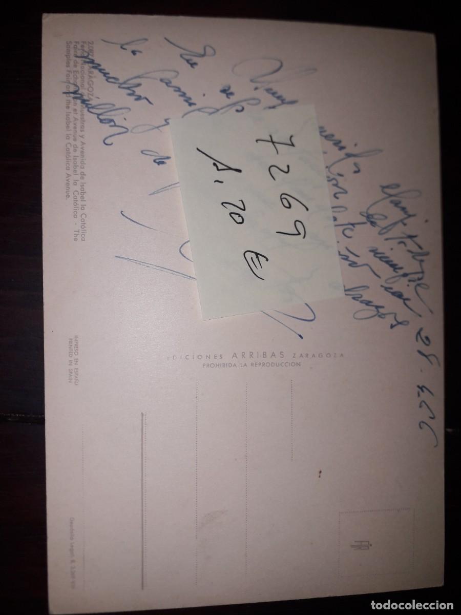 Postales: N&ordm; 7269 POSTAL ZARAGOZA - Foto 2