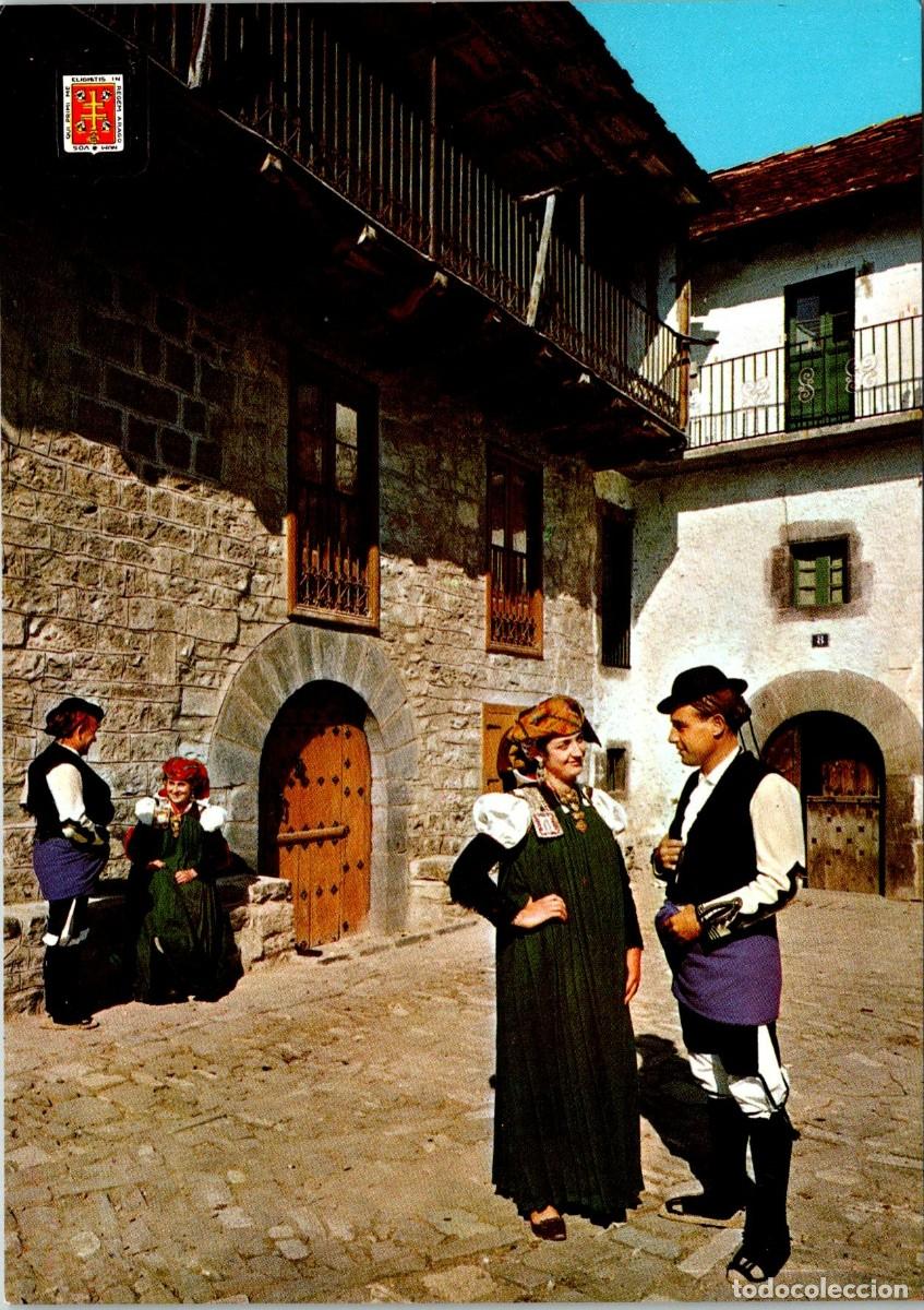 Cartes Postales: Pirineo Aragon&eacute;s - Jacetania T&iacute;pica - Parejas de Ansotanos - Escudo de Oro n&ordm; 1625 - 150x105mm aprox