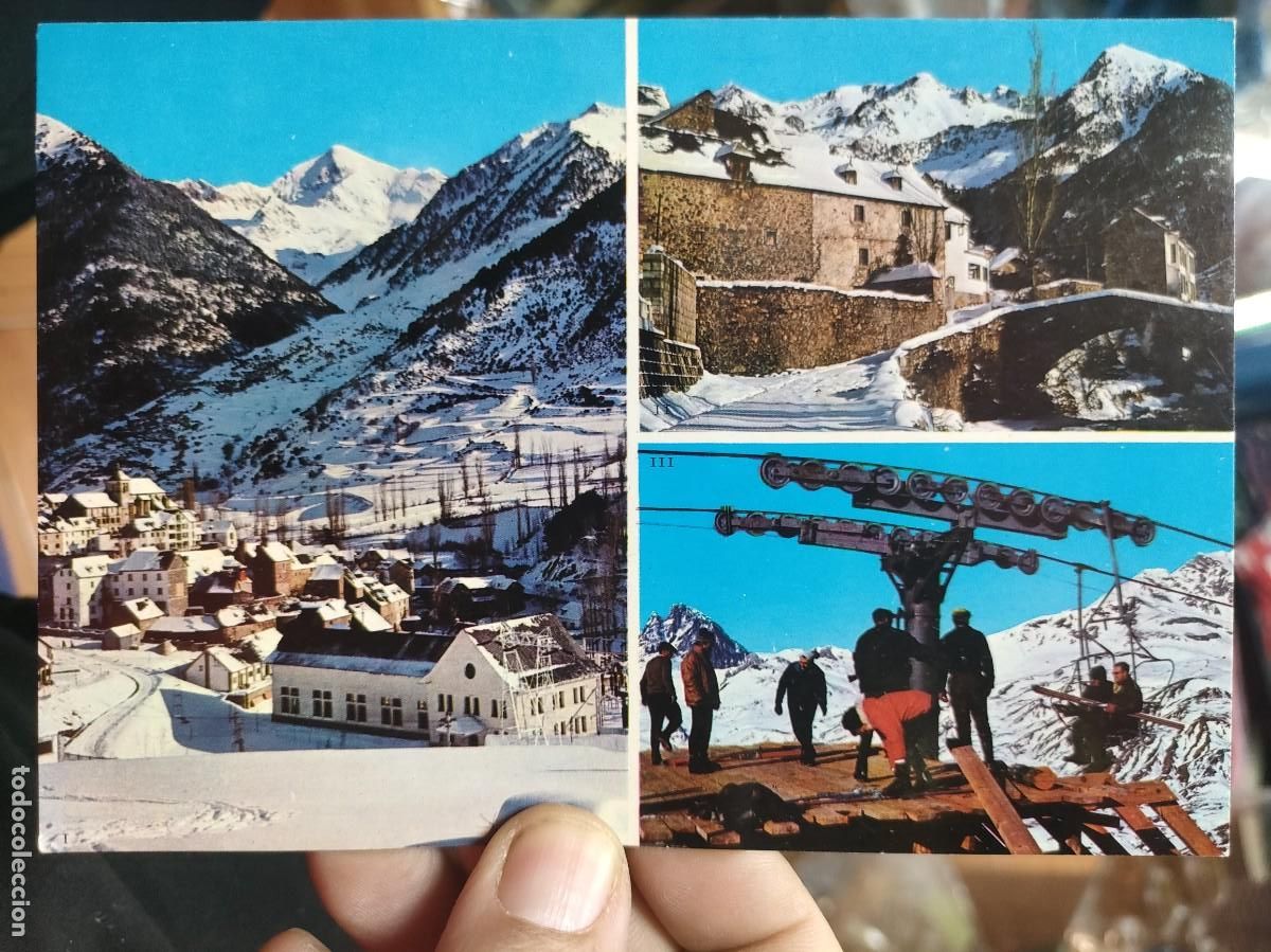 Cartes Postales: Postal SALLENT DE G&Aacute;LLEGO Estaci&oacute;n Invernal Vista Panor&aacute;mica N 1 SICILIA S/C