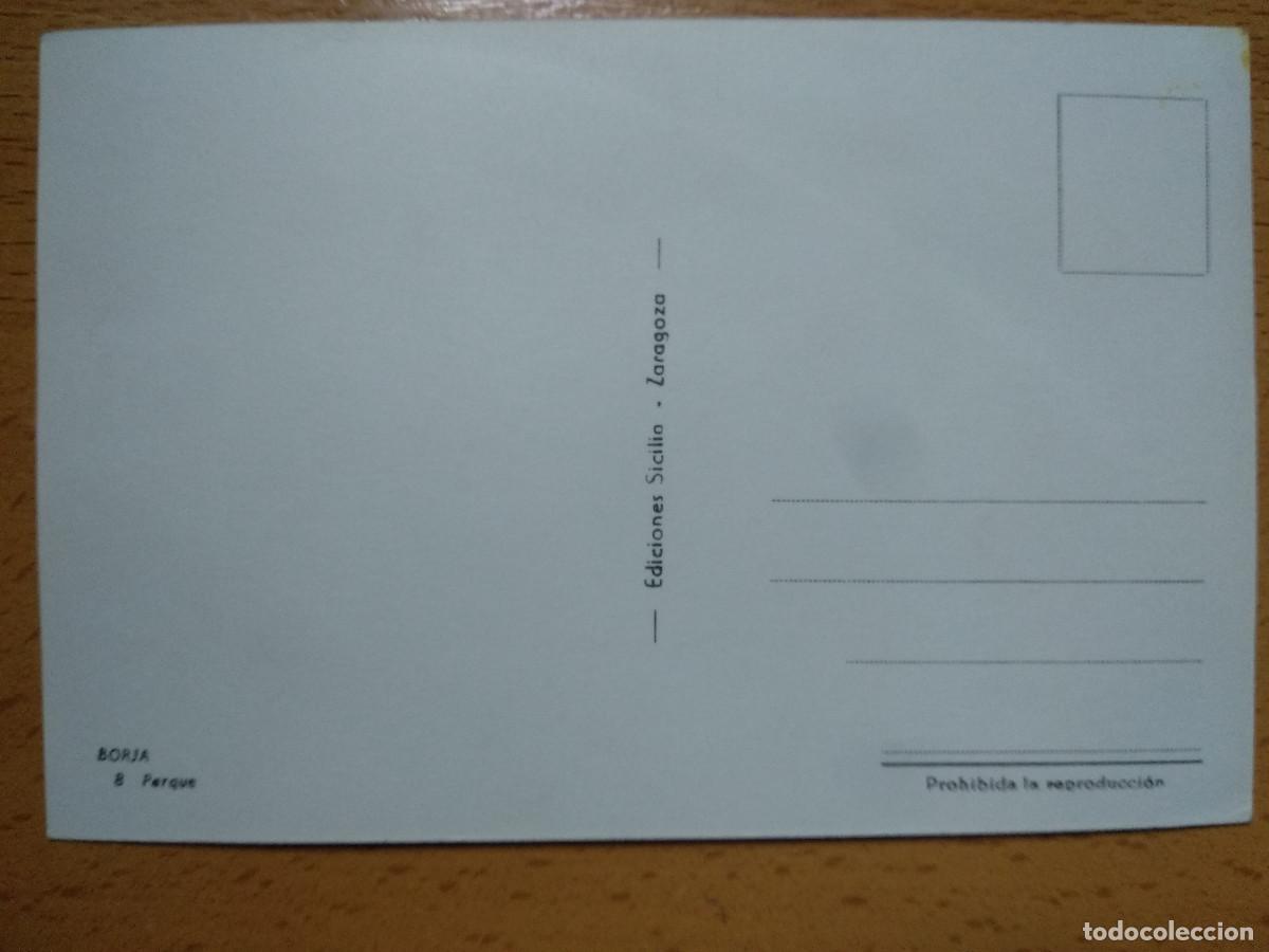 Postales: BORJA (ZARAGOZA).- PARQUE. - Foto 2
