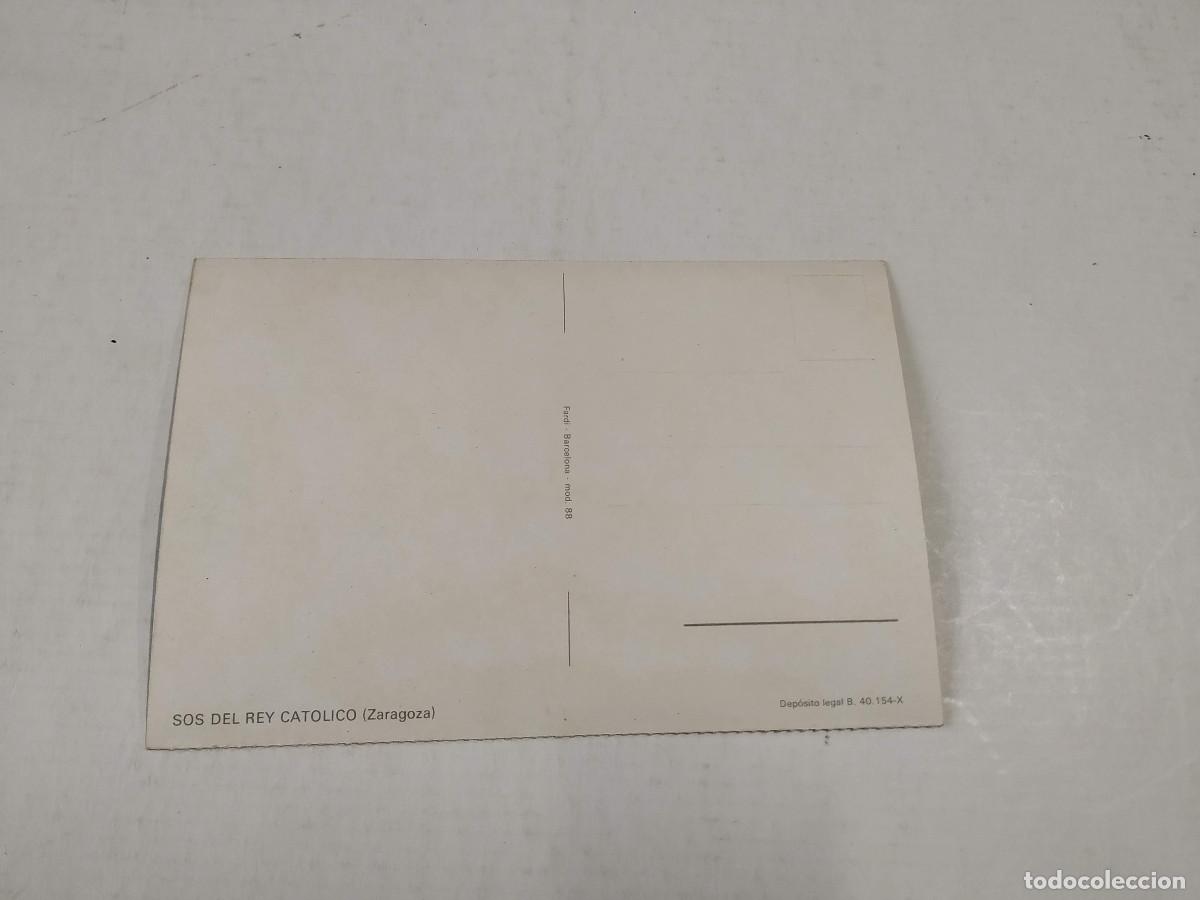 Postales: ZARAGOZA - POSTAL SOS DEL REY CAT&Oacute;LICO - Foto 2