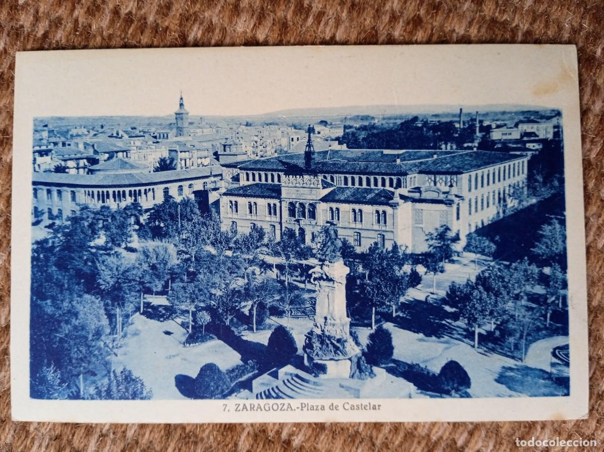 Postales: ZARAGOZA - PLAZA DE CASTELAR - Foto 1