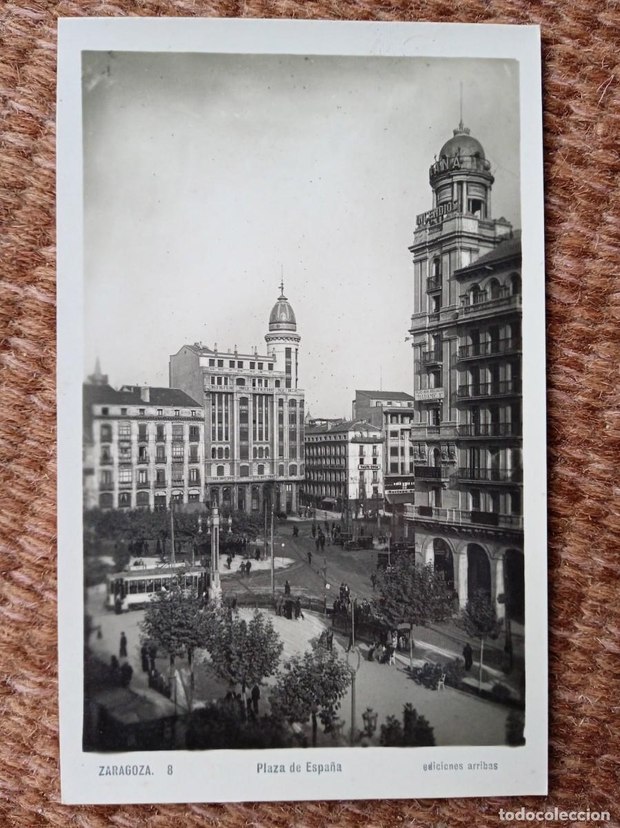 Postales: ZARAGOZA - PLAZA DE ESPA&Ntilde;A - Foto 1