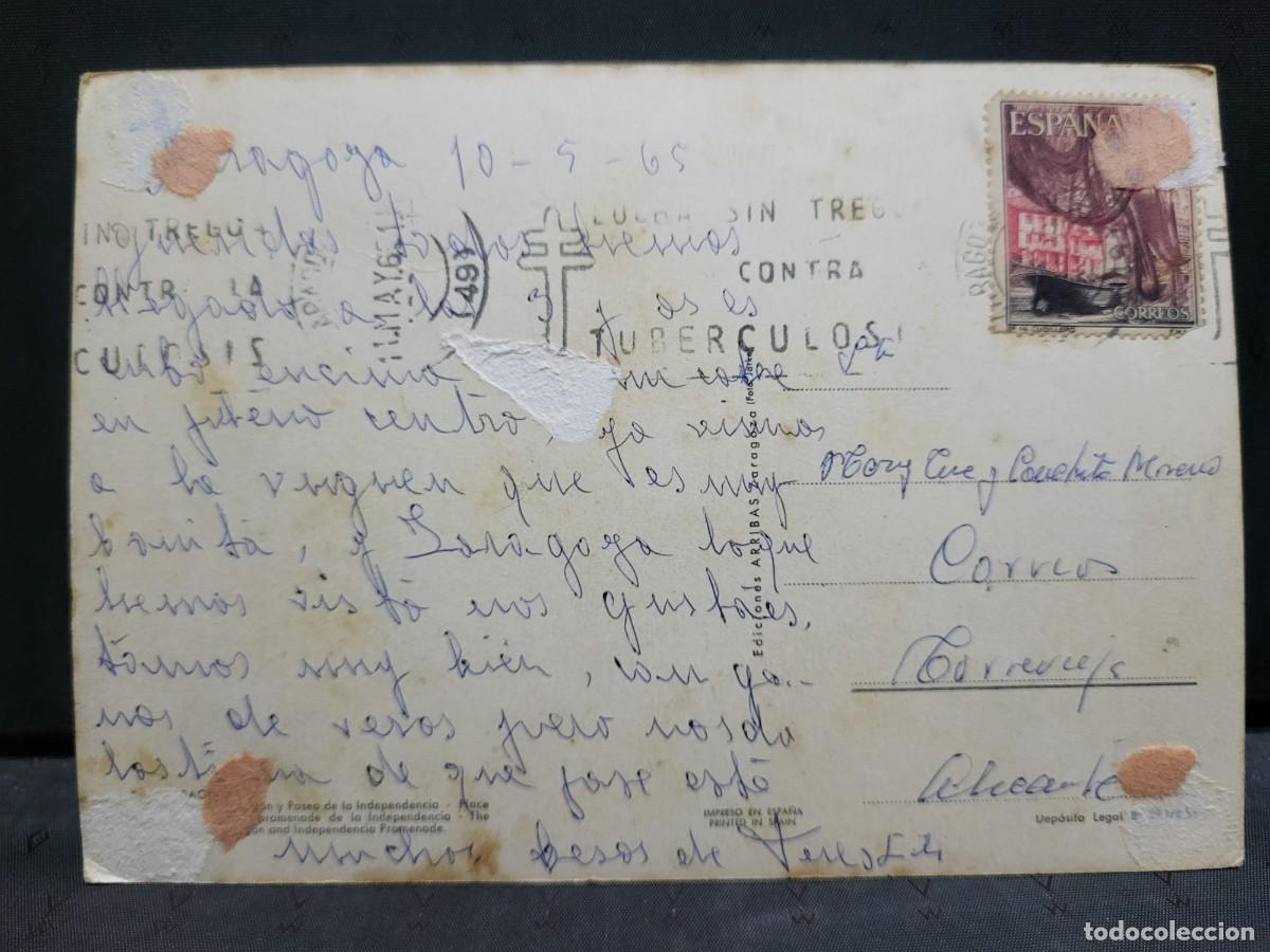 Postales: ANTIGUA POSTAL ZARAGOZA ALARDE - Foto 2