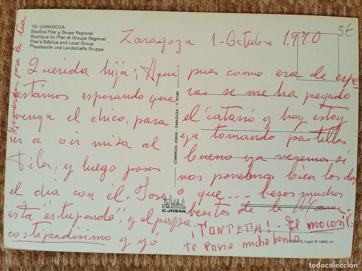 Postales: ZARAGOZA - BASILICA DEL PILAR - Foto 2