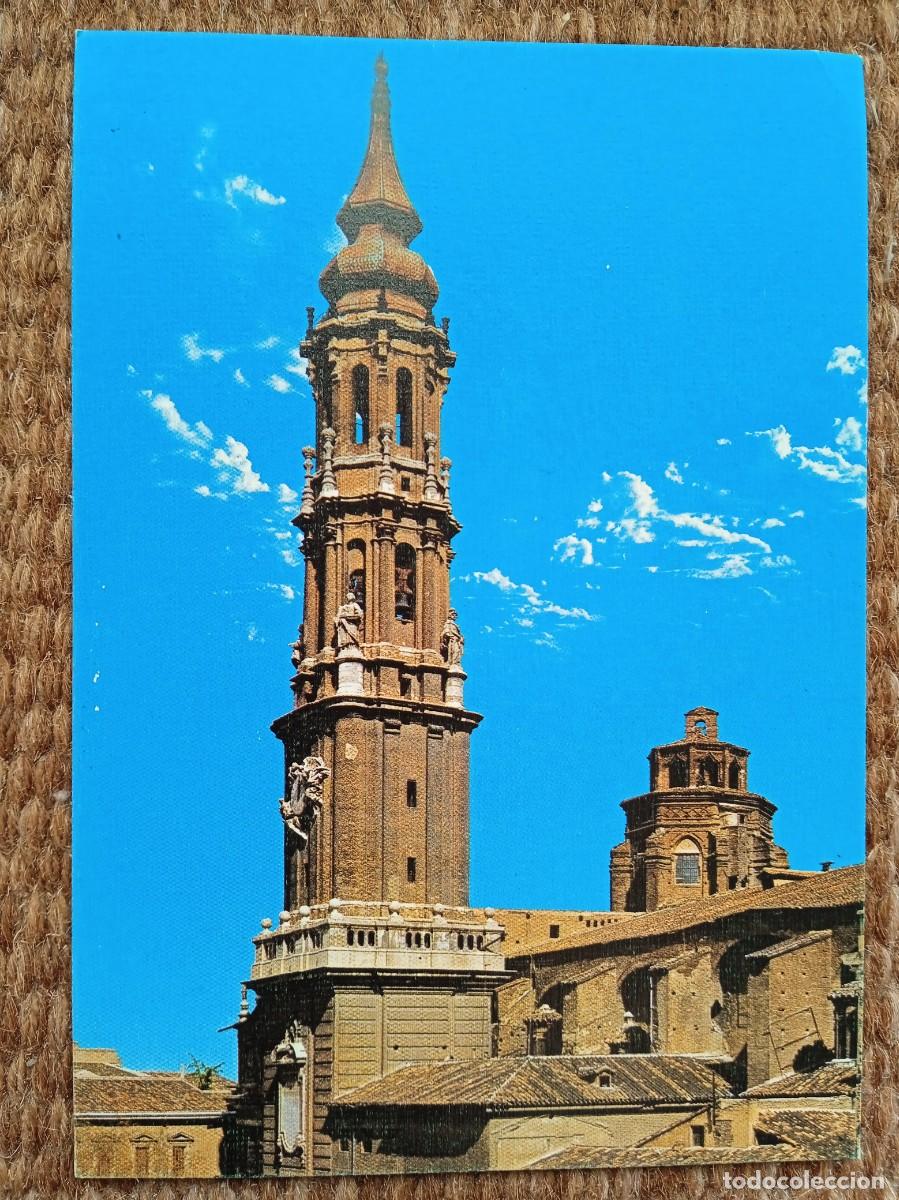 Postales: ZARAGOZA - TORRE DE LA CATEDRAL DE LA SEO - Foto 1