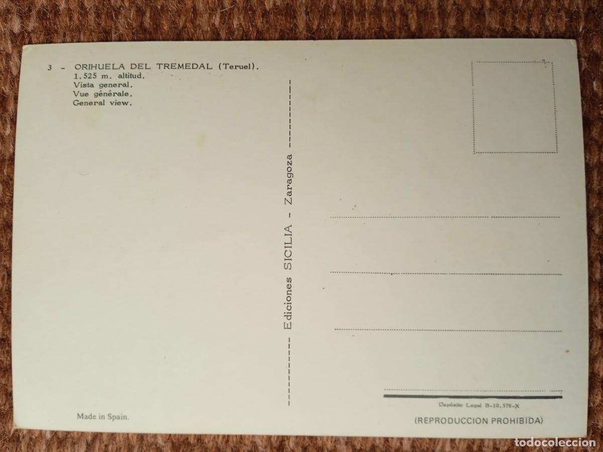 Postales: ORIHUELA DEL TREMENDAL - TERUEL - Foto 2