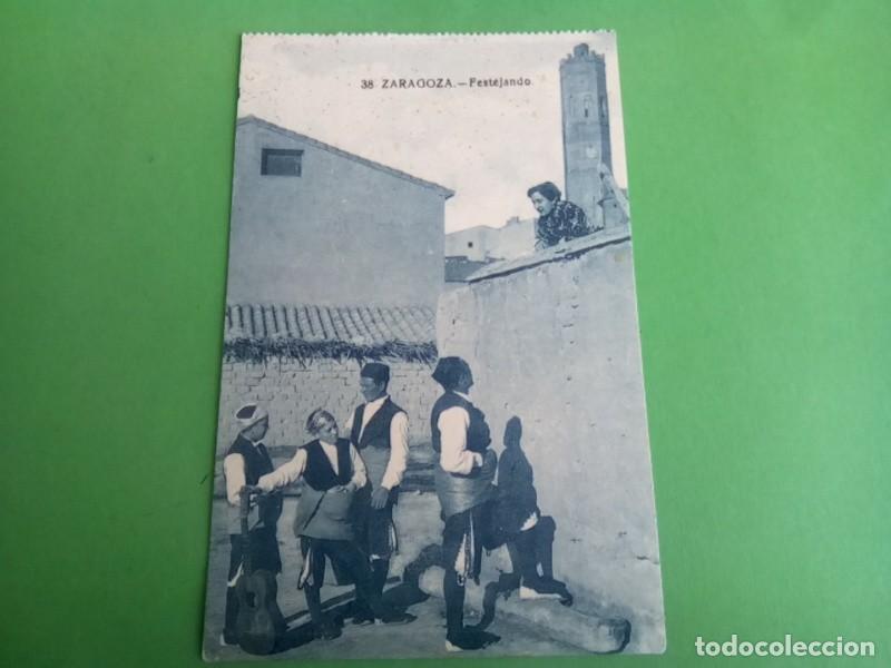 Postales: ZARAGOZA , POSTAL ANTIGUA , BLANCO Y NEGRO. - Foto 2