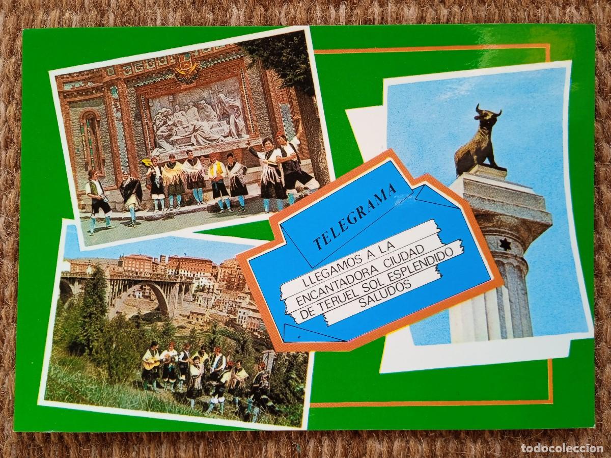 Postales: TELEGRAMA DESDE TERUEL - Foto 1