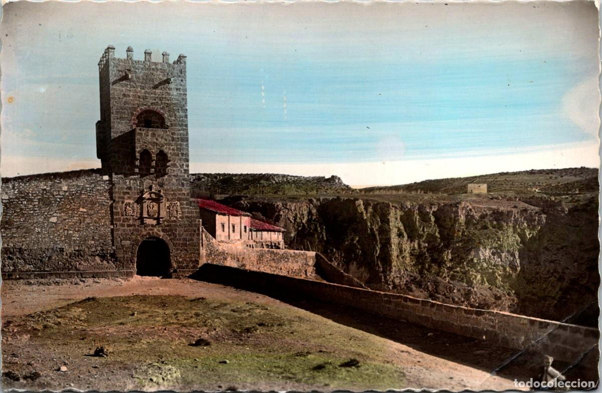 Postales: Monasterio de Piedra - Torre del Homenaje - Garc&iacute;a Garrabella n&ordm; 1 - Coloreada - 139x90mm