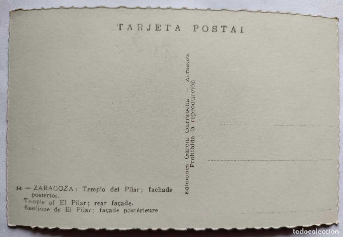Postales: ZARAGOZA LOTE 6 POSTALES - Foto 2