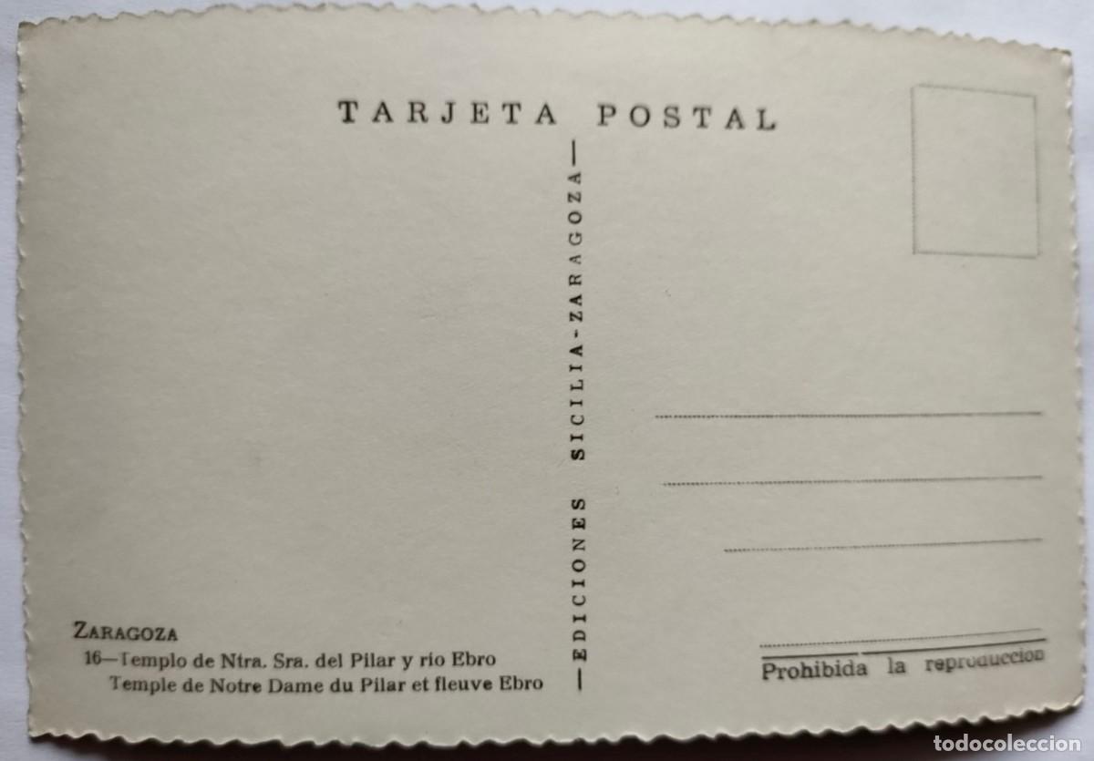 Postales: ZARAGOZA LOTE 6 POSTALES - Foto 6