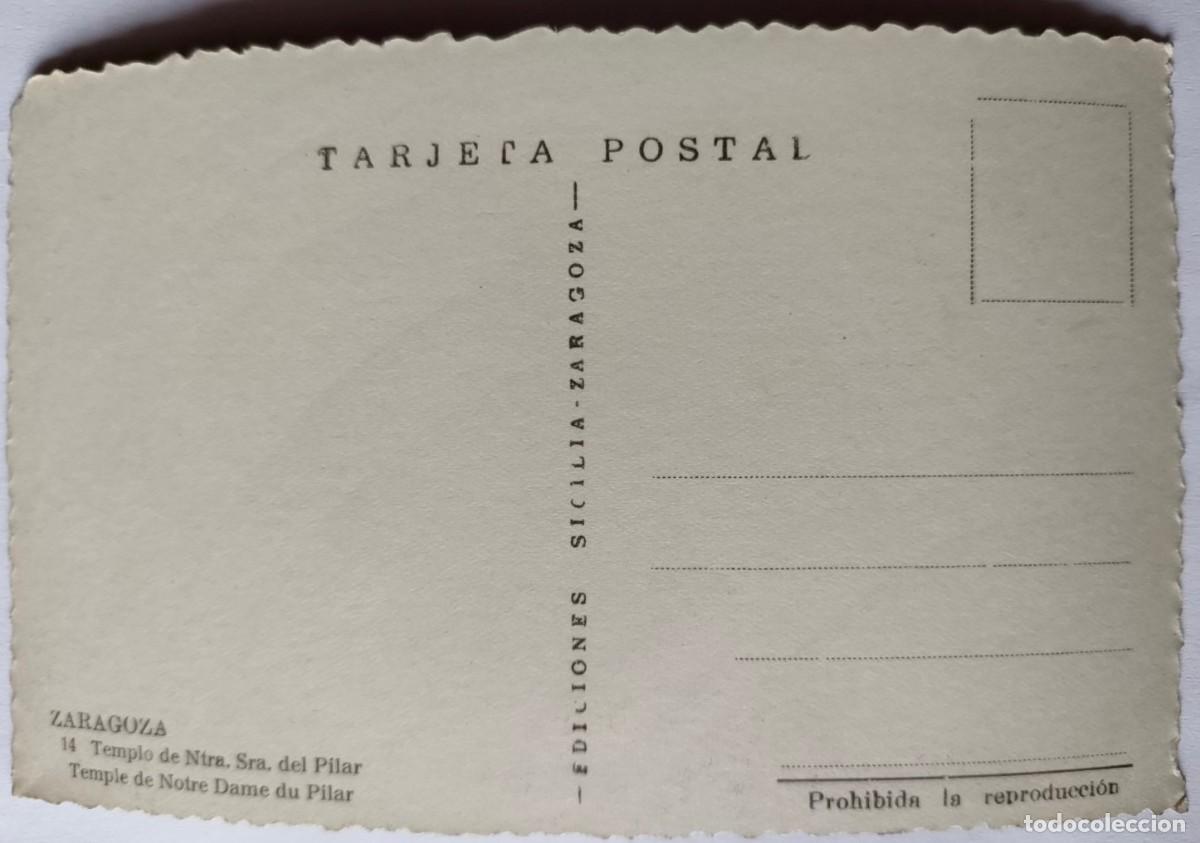 Postales: ZARAGOZA LOTE 6 POSTALES - Foto 12