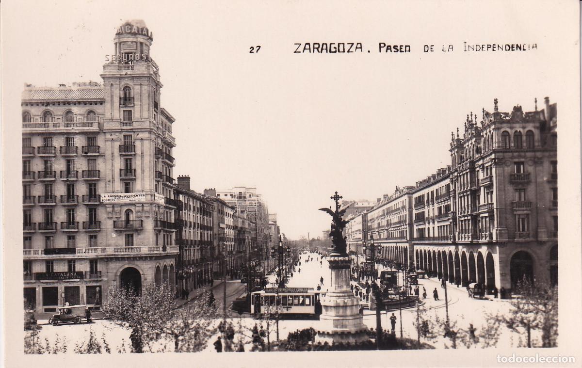 Postales: ZARAGOZA PASEO DE LA INDEPENDENCIA - Foto 1