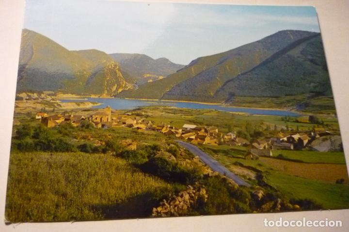 Cartes Postales: postal pantano arguis -panorama pueblo y embalse