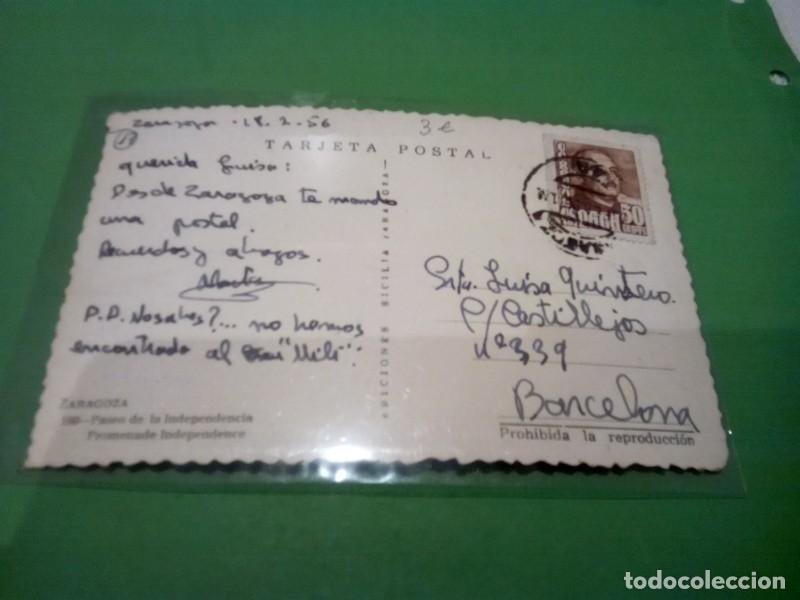 Postales: ZARAGOZA, POSTAL ANTIGUA , BLANCO Y NEGRO - Foto 3