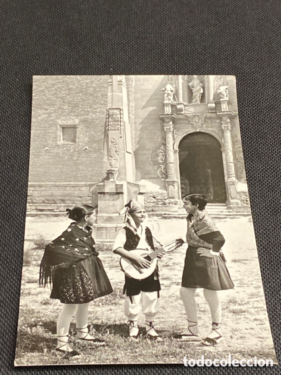 Postales: POSTAL SAMPER DE CALANDA. TERUEL. SIN CIRCULAR. 12. MONUMENTO A LOS CA&Iacute;DOS - Foto 1