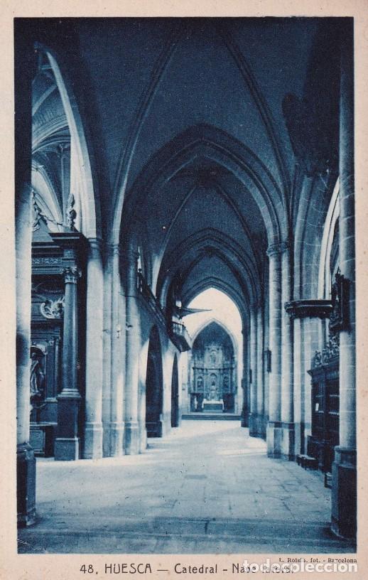 Postales: HUESCA - CATEDRAL. NAVE LATERAL - Foto 1