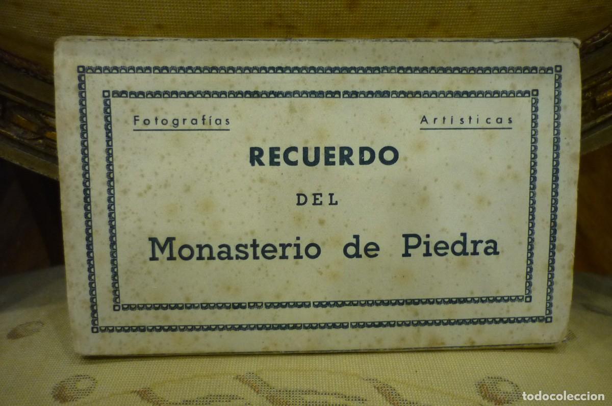 Postales: BLOQUE DE 10 POSTALES FOTOGR&Aacute;FICAS, RECUERDO DEL MONASTERIO DE PIEDRA. EDICIONES ARRIBAS.