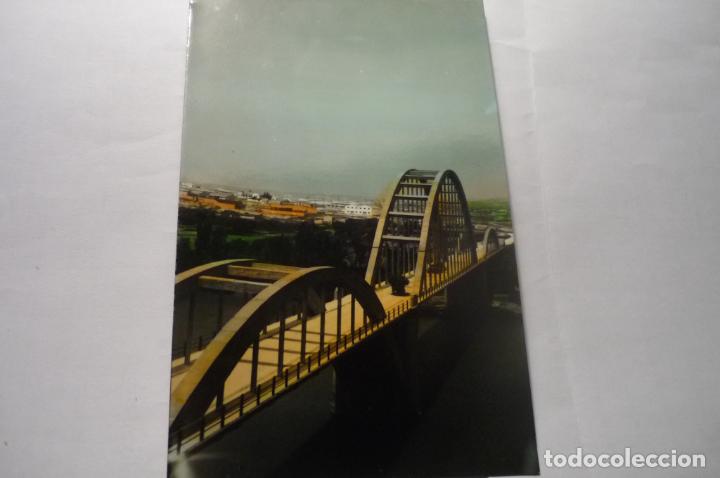 Postales: postal coloreada sastago .-puente sobre ebro