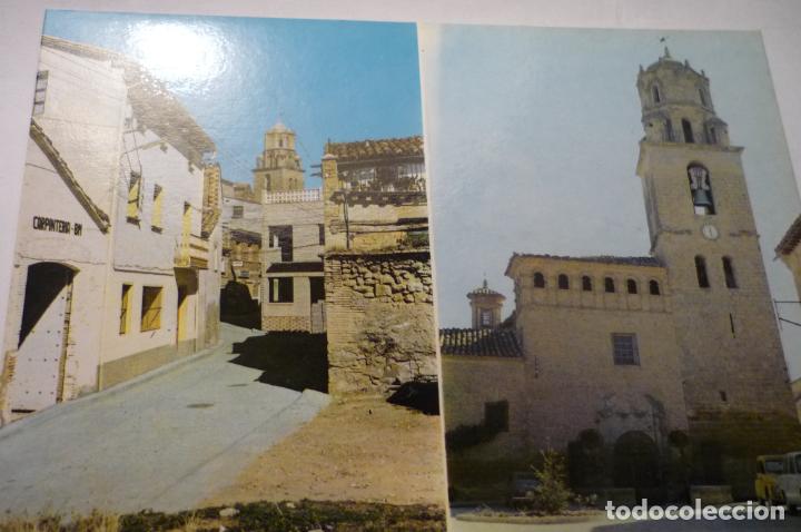 Cartes Postales: postal angues-iglesia y calle sta.maria escrita cm