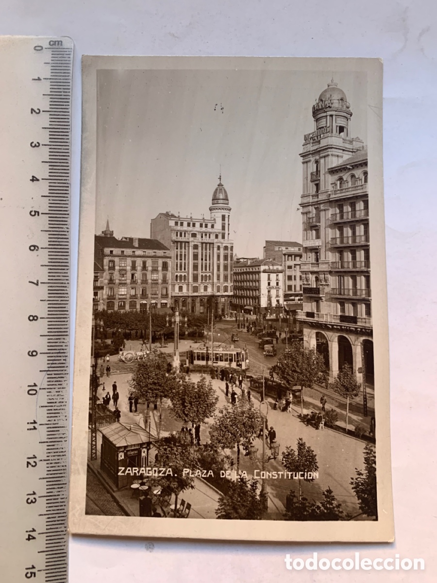 Postales: POSTAL. ZARAGOZA. PLAZA DE LA CONSTITUCI&Oacute;N. - Foto 1