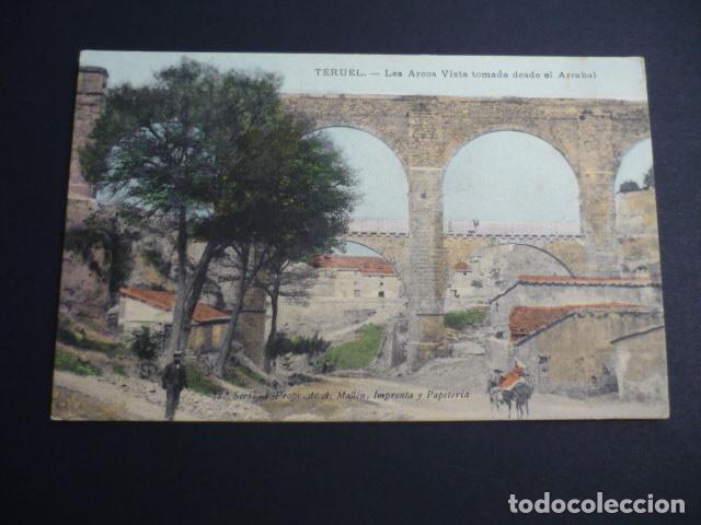 Postales: TERUEL LOS ARCOS VISTA TOMADA DESDE EL ARRABAL - Foto 1