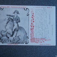 Cartoline: ZARAGOZA 1908 CENTENARIO DE LOS SITIOS - GENERAL PALAFOX - POSTAL ANTIGUA. Lote 398974649