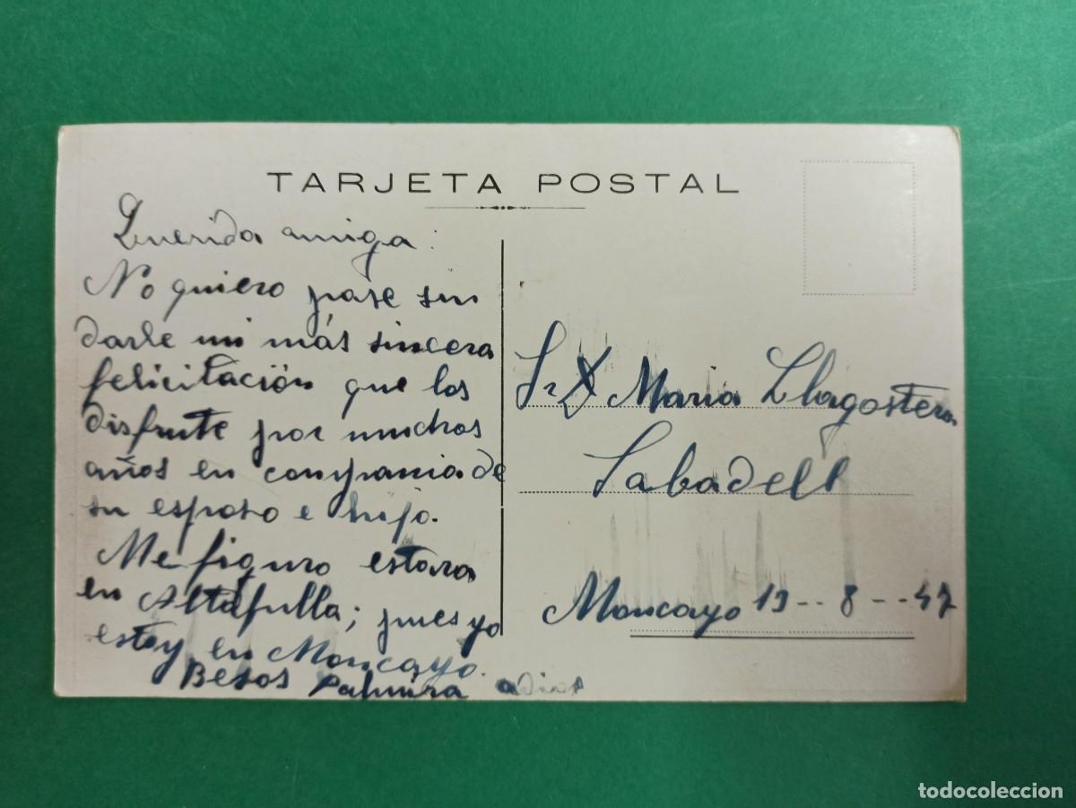 Postales: Antigua postal de Moncayo. 1947 - Foto 2