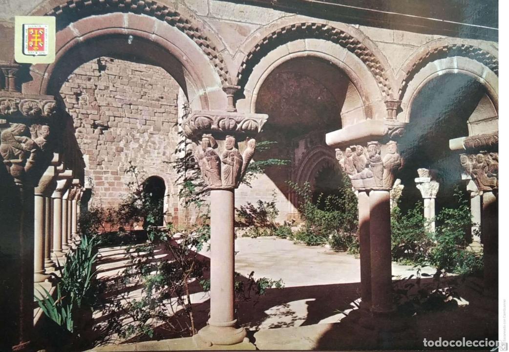 Postcards: San Juan de la Pe&ntilde;a. 1696 Claustro rom&aacute;nico del Monasterio Viejo. Escudo de Oro. Nueva. Color