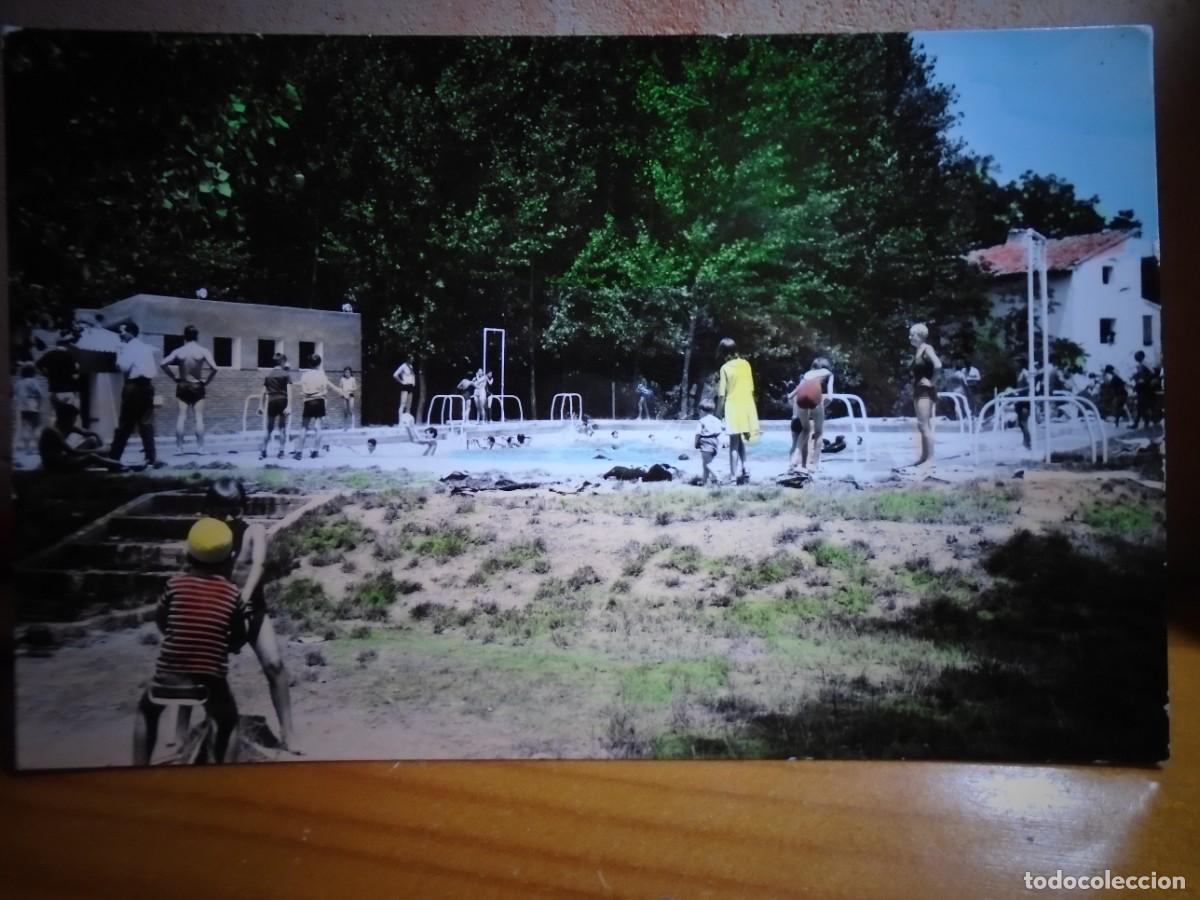 Postales: ATECA(ZARAGOZA)POSTAL ESCRITA 1967.EDIC.PARIS N&ordm;16.PISCINA MUNICIPAL.