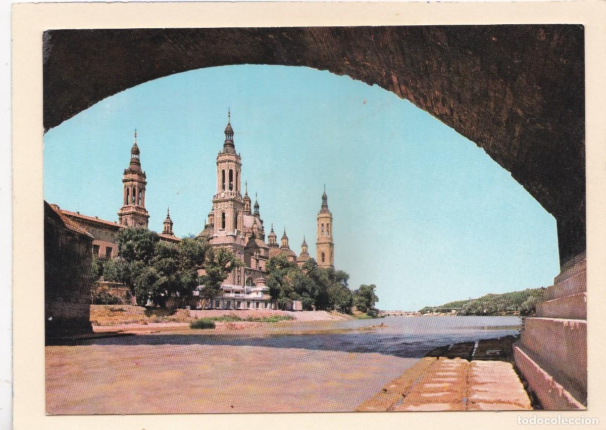 Postales: ZARAGOZA. BAS&Iacute;LICA DEL PILAR (1965) - Foto 1
