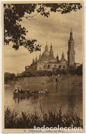 Postales: POSTAL DE ZARAGOZA. ORILLAS DEL EBRO P-AR-246 - Foto 1